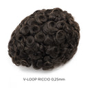 Protesi Capillare Uomo - V-Loop Riccio 0,25mm